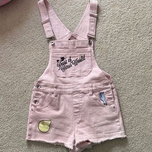 Disney Little Mermaid Pink Overalls